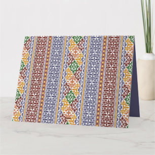 elegantes ethnisches Muster Karte