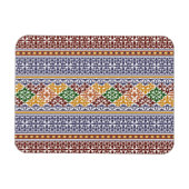 elegantes ethnisches Muster Magnet (Horizontal)