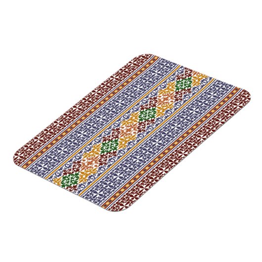 elegantes ethnisches Muster Magnet (Linke Seite)