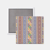 elegantes ethnisches Muster Magnet (Vorderseite/Rückseite)