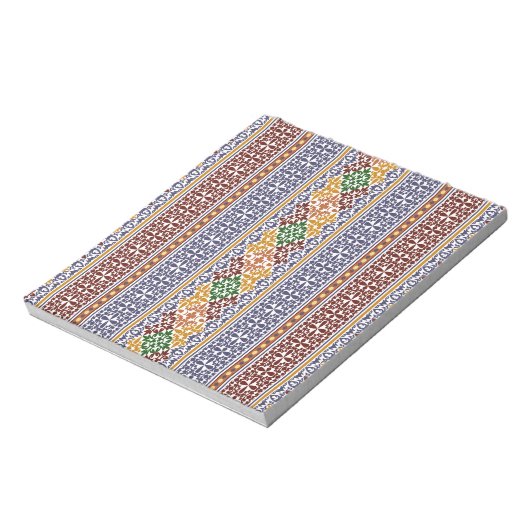 elegantes ethnisches Muster Notizblock (Rotiert)