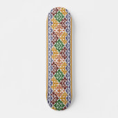 elegantes ethnisches Muster Skateboard (Vorne)