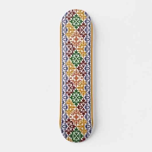 elegantes ethnisches Muster Skateboard (Vorne)