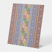 elegantes ethnisches Muster Sockelschild (Vorderseite)