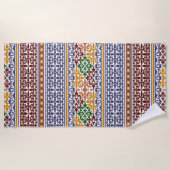 elegantes ethnisches Muster Strandtuch (Vorderseite)