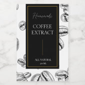 Elegantes Etikett für hausgemachte Kaffee (Einzelnes Label)