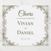 Elegantes Etikett für Hochzeitsweine (Einzelnes Label)