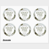 Elegantes Etikett für Skincare Soap Wellness-Cente Runder Aufkleber (Blatt)