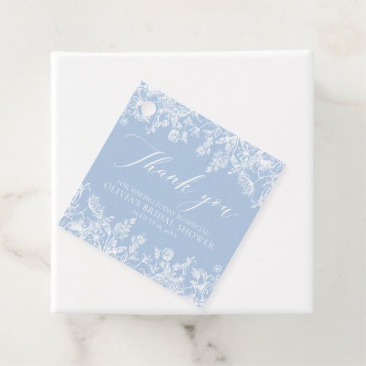 Elegantes Etwas Blaues Viktorianisches Brautparty Geschenkanhänger (Beispiel)