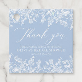 Elegantes Etwas Blaues Viktorianisches Brautparty Geschenkanhänger