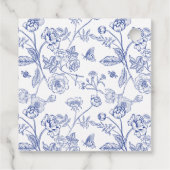 Elegantes Etwas Blue Brautparty Vielen Dank Geschenkanhänger (Rückseite)