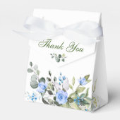 Elegantes Eucalyptus Blue Rose Brautparty Geschenkschachtel (Vorderseite)