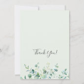 Elegantes Eucalyptus Foliage-Brautparty Einladung (Rückseite)