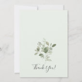 Elegantes Eucalyptus Foliage-Brautparty Einladung (Rückseite)