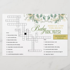 Elegantes Eucalyptus Gender Neutral Baby Shower Ga Briefpapier
