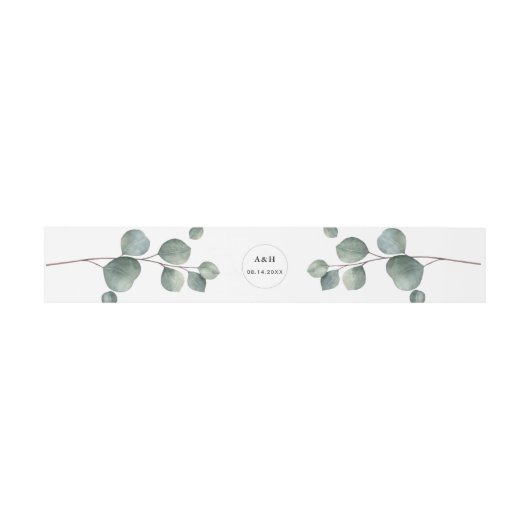 Elegantes Eucalyptus Invitation Bly Band (Flach)