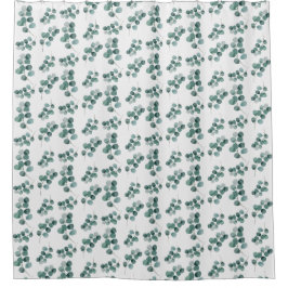 Elegantes Eukalyptus-Blätter Duschvorhang