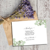 Elegantes Eukalyptus Botanisches Hochzeitssemble-F Dankeskarte