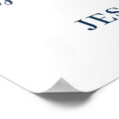 Elegantes Eukalyptus-BRAUTPARTY Begrüßungszeichen Poster (Ecke)