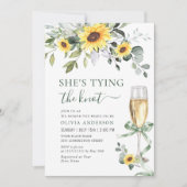Elegantes Eukalyptus-BRAUTPARTY Einladung (Vorderseite)