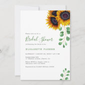 Elegantes Eukalyptus-Brautparty Einladung (Vorderseite)