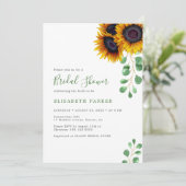 Elegantes Eukalyptus-Brautparty Einladung (Stehend Vorderseite)