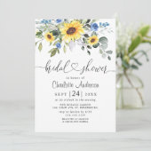 Elegantes Eukalyptus-BRAUTPARTY Einladung (Stehend Vorderseite)
