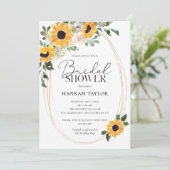 Elegantes Eukalyptus-Brautparty Einladung (Stehend Vorderseite)