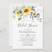 Elegantes Eukalyptus-Brautparty Einladung (Vorderseite)