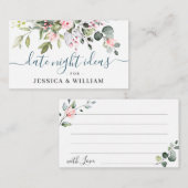Elegantes Eukalyptus Brautparty Hinweiskarte (Vorne/Hinten)