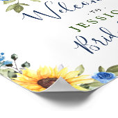 Elegantes Eukalyptus-Brautparty Poster (Ecke)