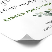Elegantes Eukalyptus-Brautparty-Poster Poster (Ecke)