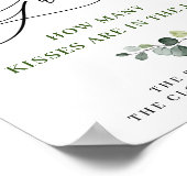 Elegantes Eukalyptus-Brautparty-Poster Poster (Ecke)