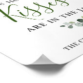 Elegantes Eukalyptus-Brautparty-Poster Poster (Ecke)
