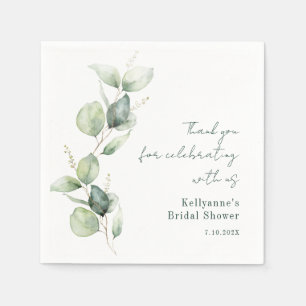 Elegantes Eukalyptus-Brautparty Serviette