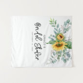 Elegantes Eukalyptus-Brautparty Wandteppich (Vorderseite (Horizontal))