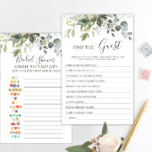 Elegantes Eukalyptus Doppelseitiges Brautparty