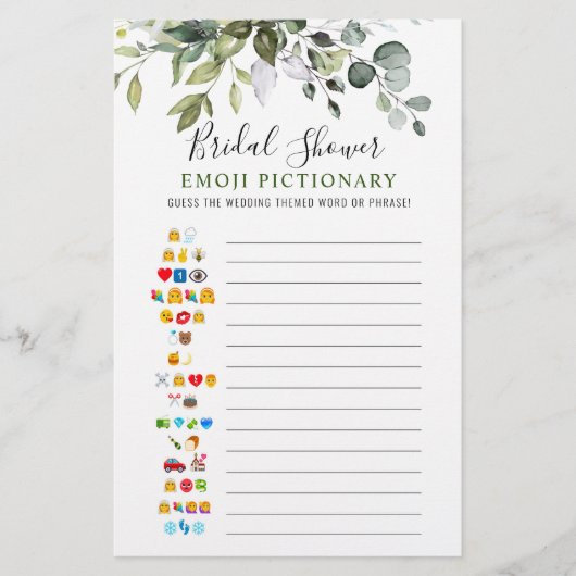 Elegantes Eukalyptus Doppelseitiges Brautparty (Vorderseite)