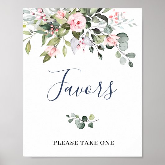 Elegantes Eukalyptus Favorit für Hochzeiten Poster (Vorne)