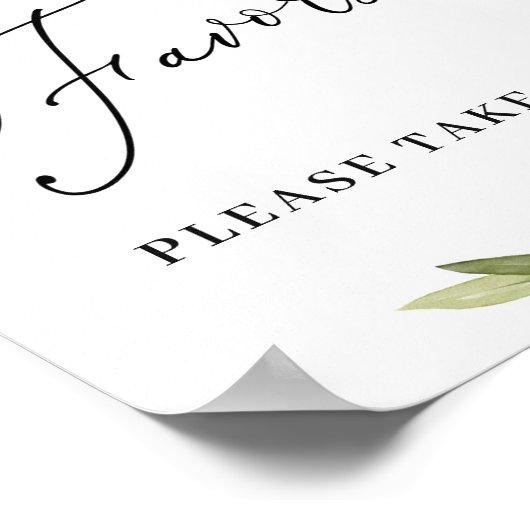 Elegantes Eukalyptus Favorit für Hochzeiten Poster (Ecke)