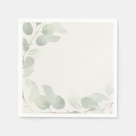 Elegantes Eukalyptus-Grün Serviette
