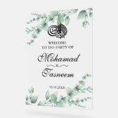 Elegantes Eukalyptus-muslimisches islamisches arab Acrylschild (Winkel)