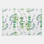 Elegantes Eukalyptus-Muster Geschirrtuch (Horizontal)