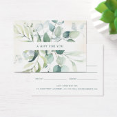 Elegantes Eukalyptus Rustic Geschenkzertifikat (Schreibtisch)