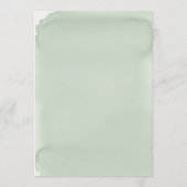 Elegantes Eukalyptus Watercolor Hochzeitsprogramm Programm (Rückseite)