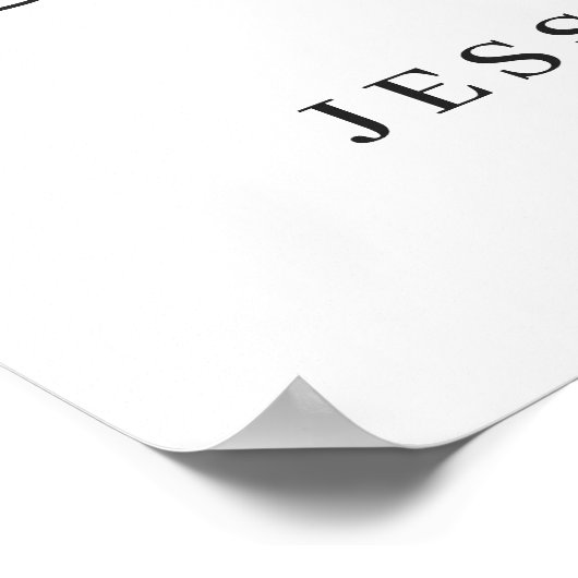 Elegantes Eukalyptus Wedding Begrüßungszeichen Poster (Ecke)