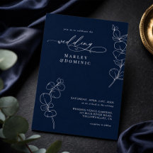 Elegantes Eukalyptusgrün Navyblaue Hochzeit