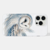 Elegantes Eule in Wasserfarbe iPhone Hülle (Rückseite (Horizontal))