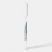 Elegantes Eule in Wasserfarbe iPhone Hülle (Rechte Seite)