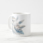 Elegantes Eule in Wasserfarbe Kaffeetasse (Vorderseite Links)